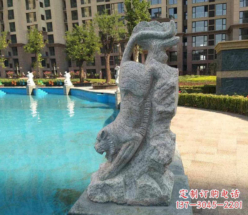 威海下山老虎石雕