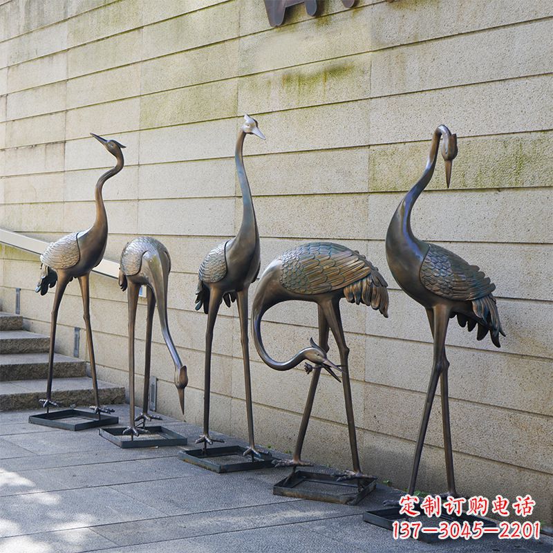 威海仙鹤不锈钢雕塑