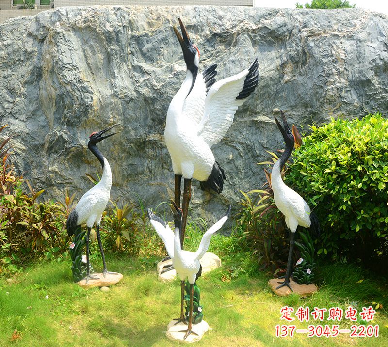 威海仙鹤雕塑 墓地
