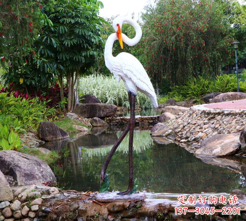 威海仙鹤雕塑摆件