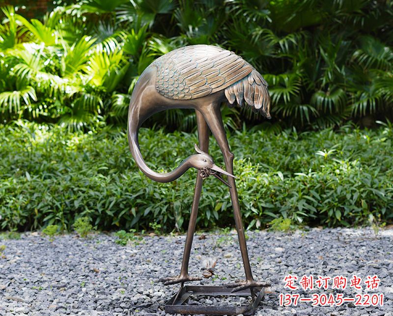 威海仙鹤雕塑喷泉