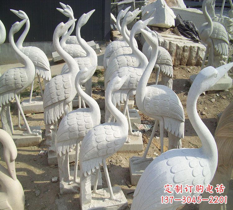 威海仙鹤石雕石雕