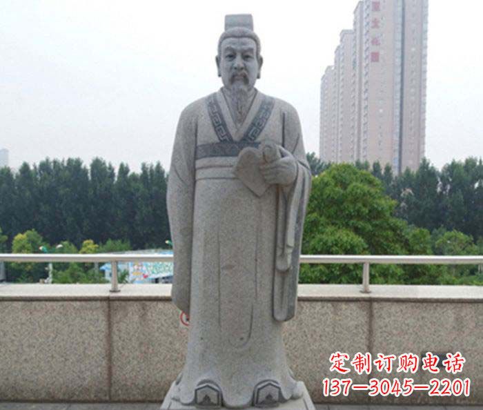 威海先秦法家代表人物商鞅石雕