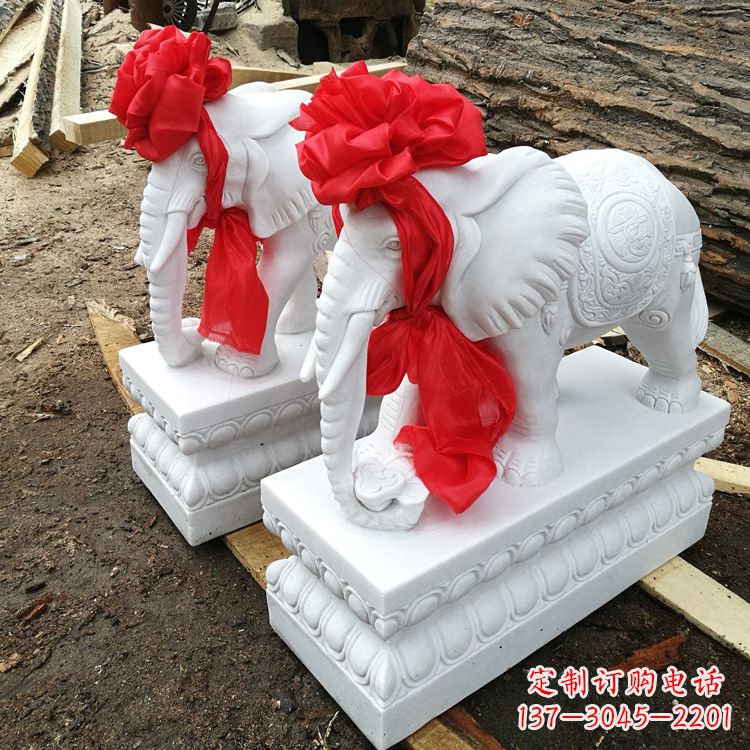 威海现代石雕大象