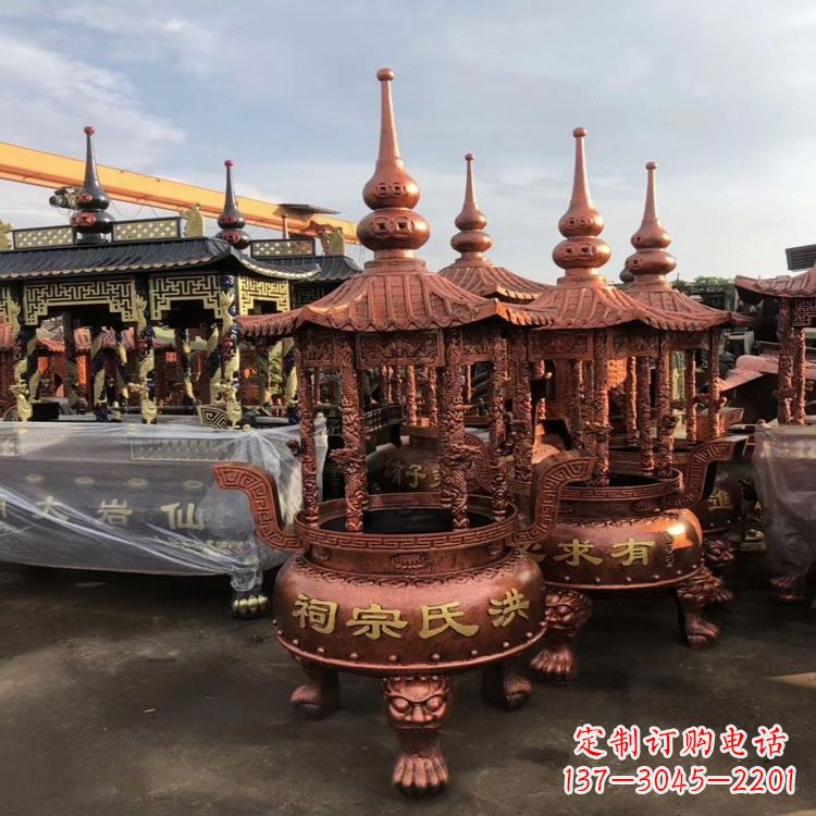 威海香炉铜雕