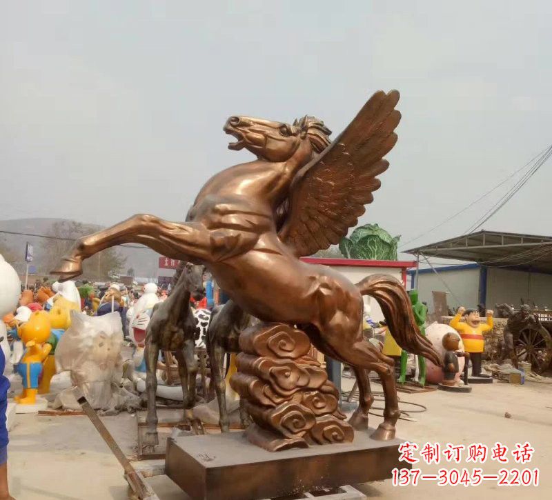 威海祥云飞马铜雕