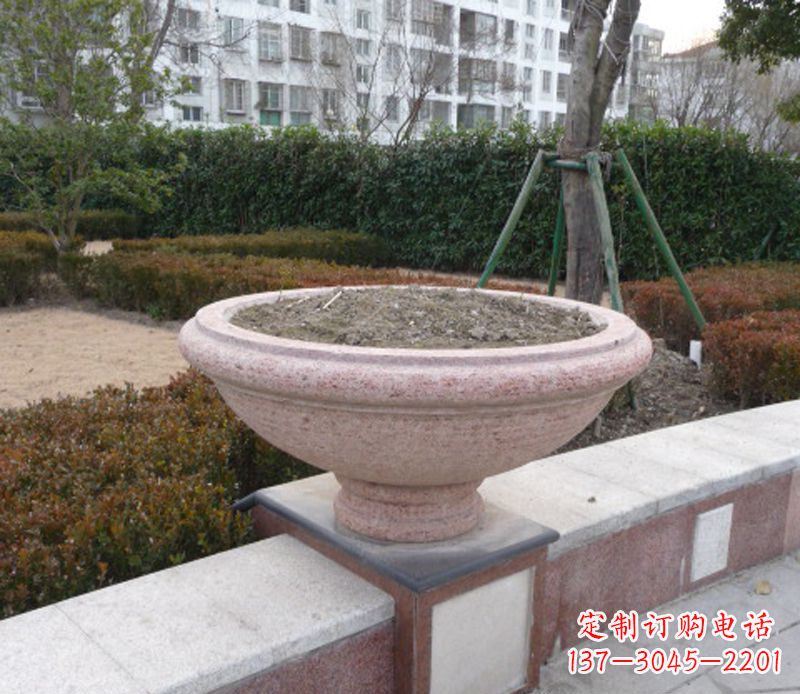 威海小区花盆石雕