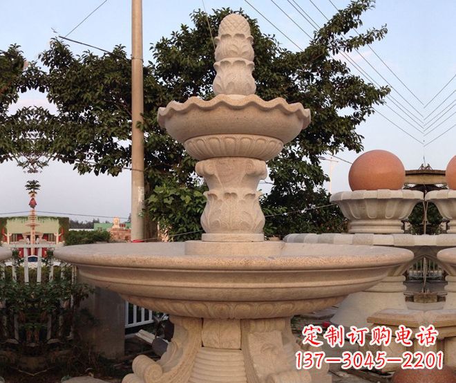 威海小区景观大型喷泉石雕 (4)