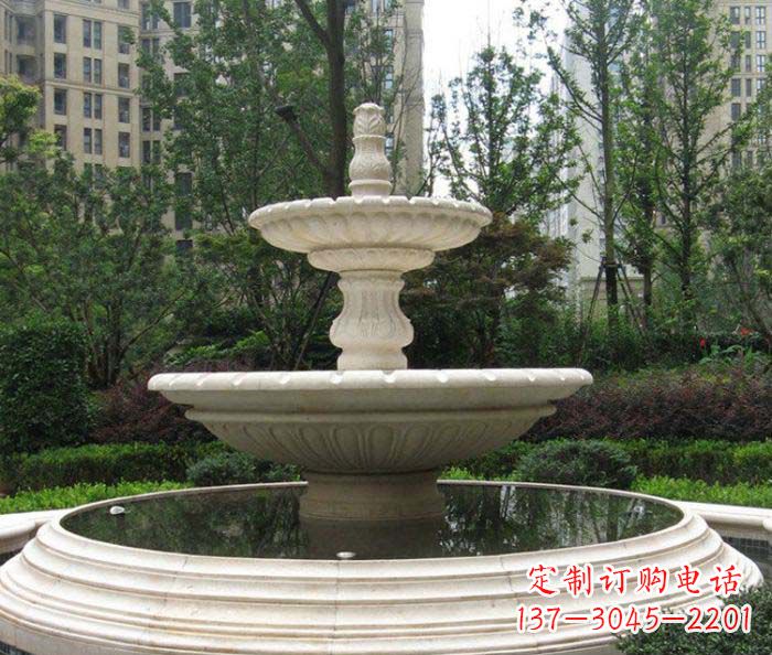 威海小区景观欧式喷泉石雕 (2)