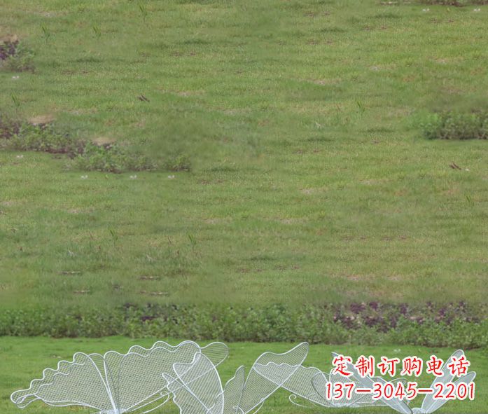 威海小区镂空蝴蝶不锈钢摆件雕塑