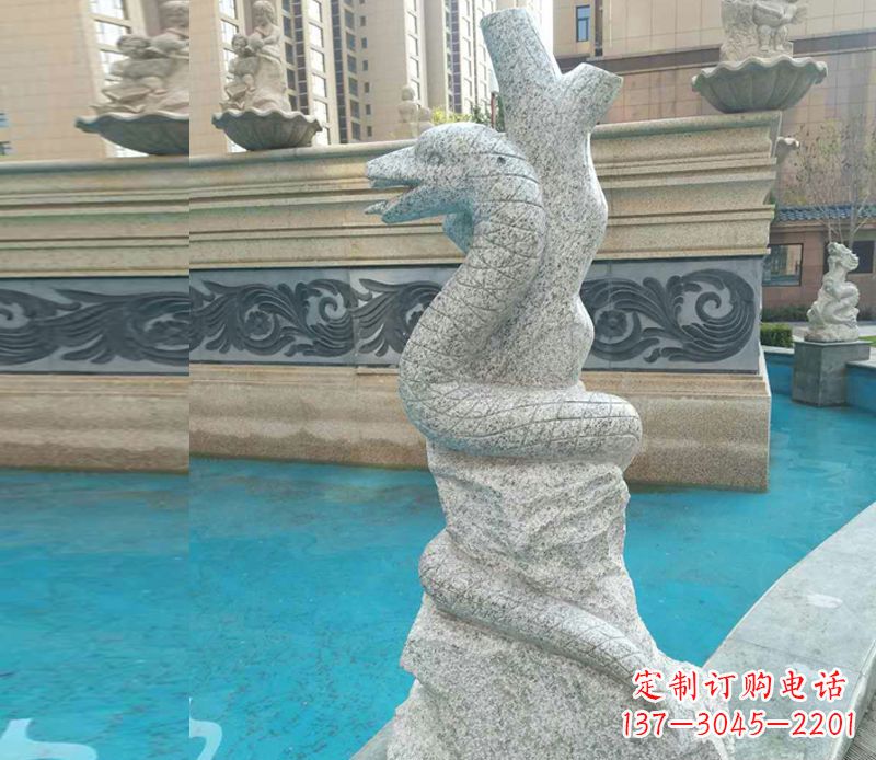 威海小区十二生肖雕塑动物石雕