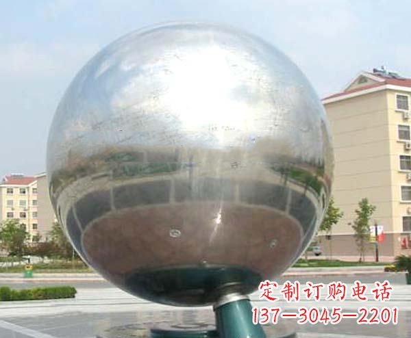 威海校园不锈钢抽象地球仪雕塑