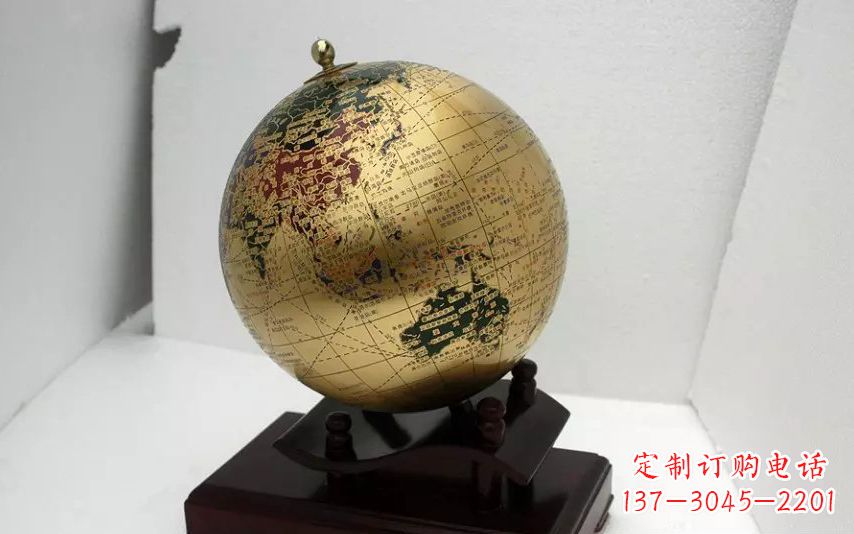 威海校园不锈钢地球仪雕塑 (3)