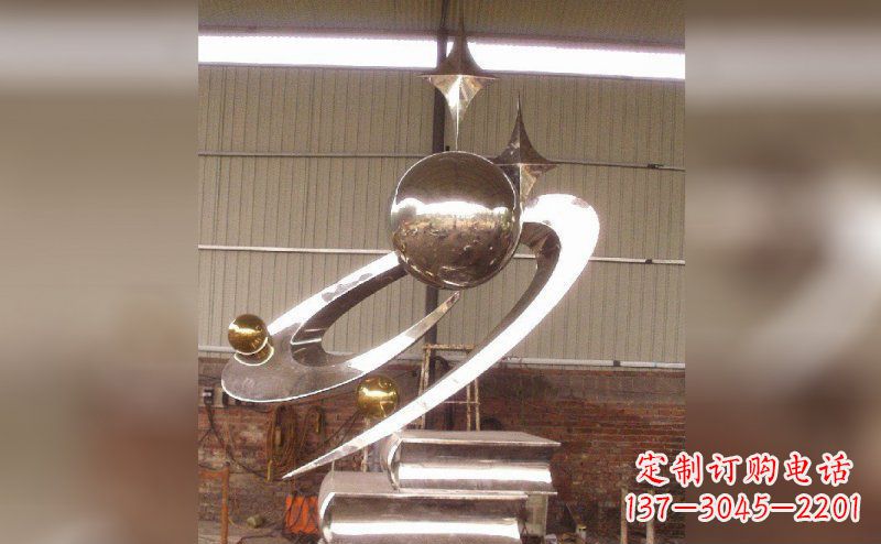 威海校园不锈钢书籍雕塑