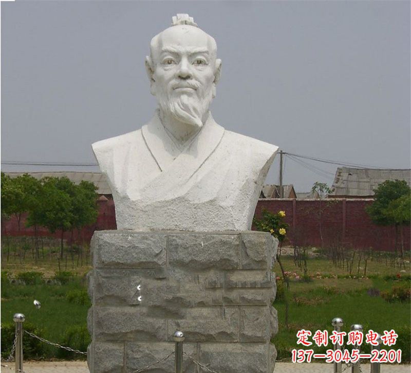 威海校园大理石张衡雕塑