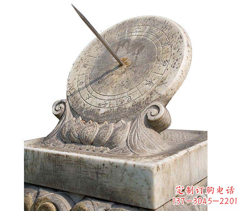 威海校园大理石日晷景观石雕