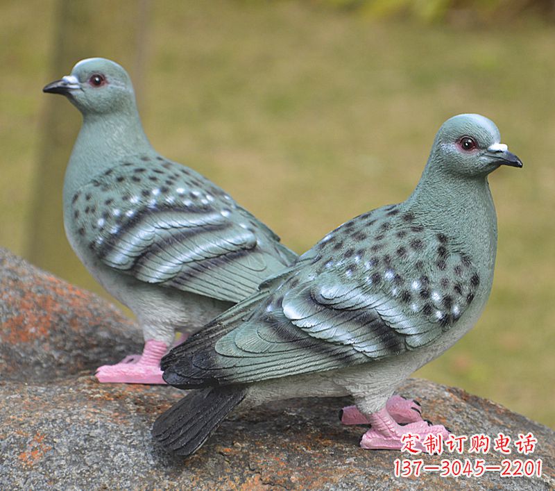 威海校园雕塑和平鸽图片