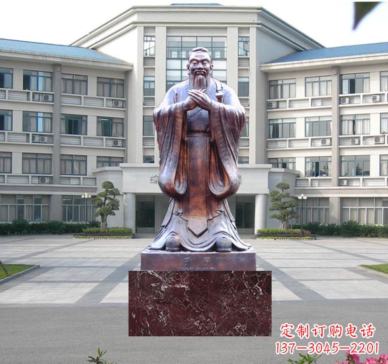 威海校园雕塑孔子 (2)