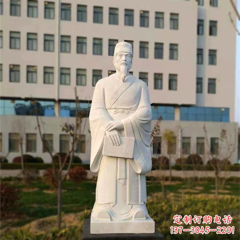 威海校园名人汉白玉雕塑医院医学院古代著名人物雕像