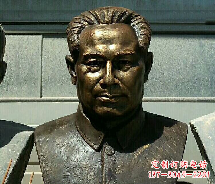 威海校园周恩来胸像铜雕