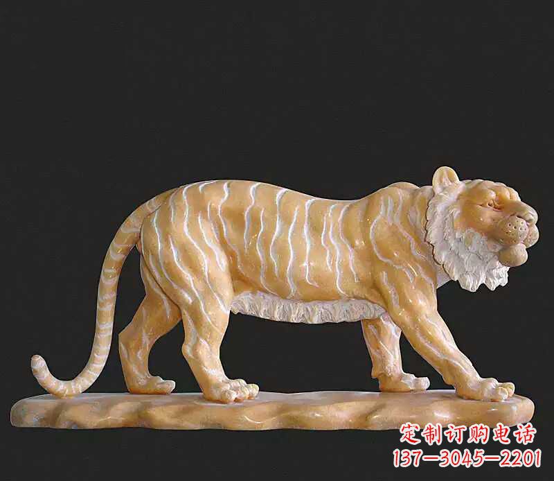 威海行走老虎石雕动物雕塑