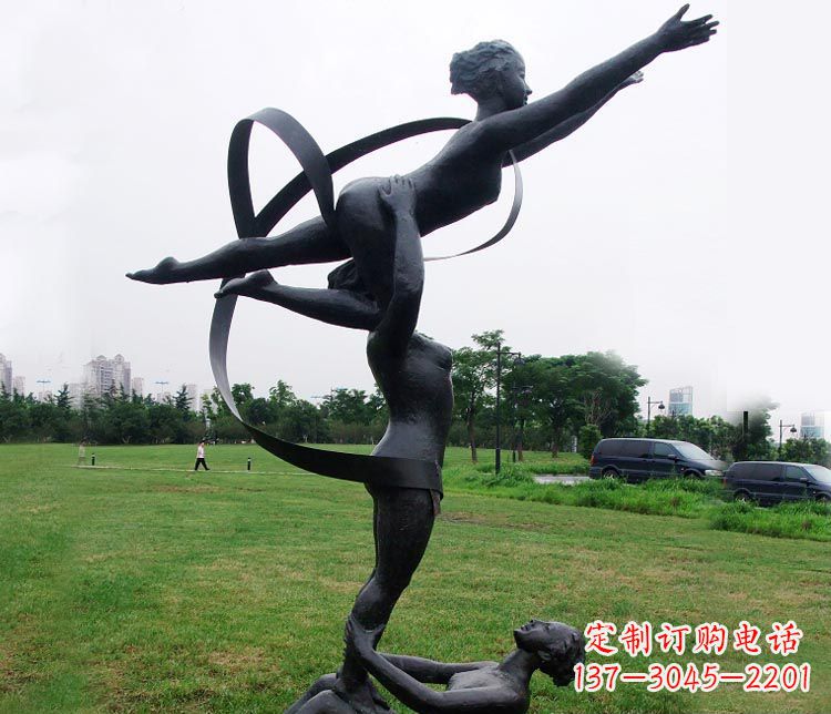 威海艺术体操运动员雕塑