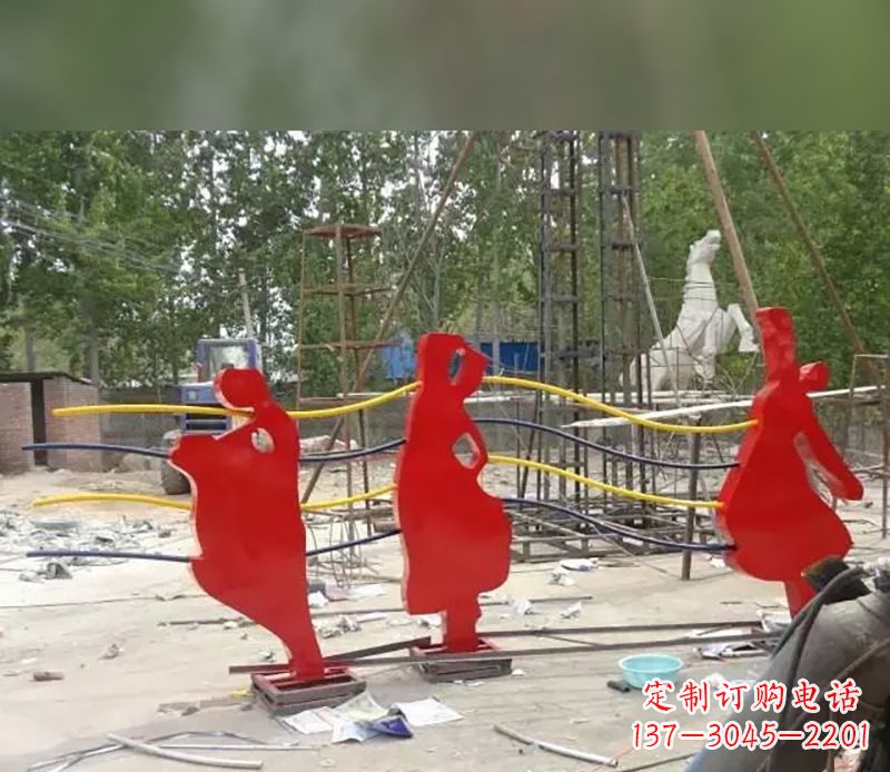 威海音符剪纸雕塑不锈钢