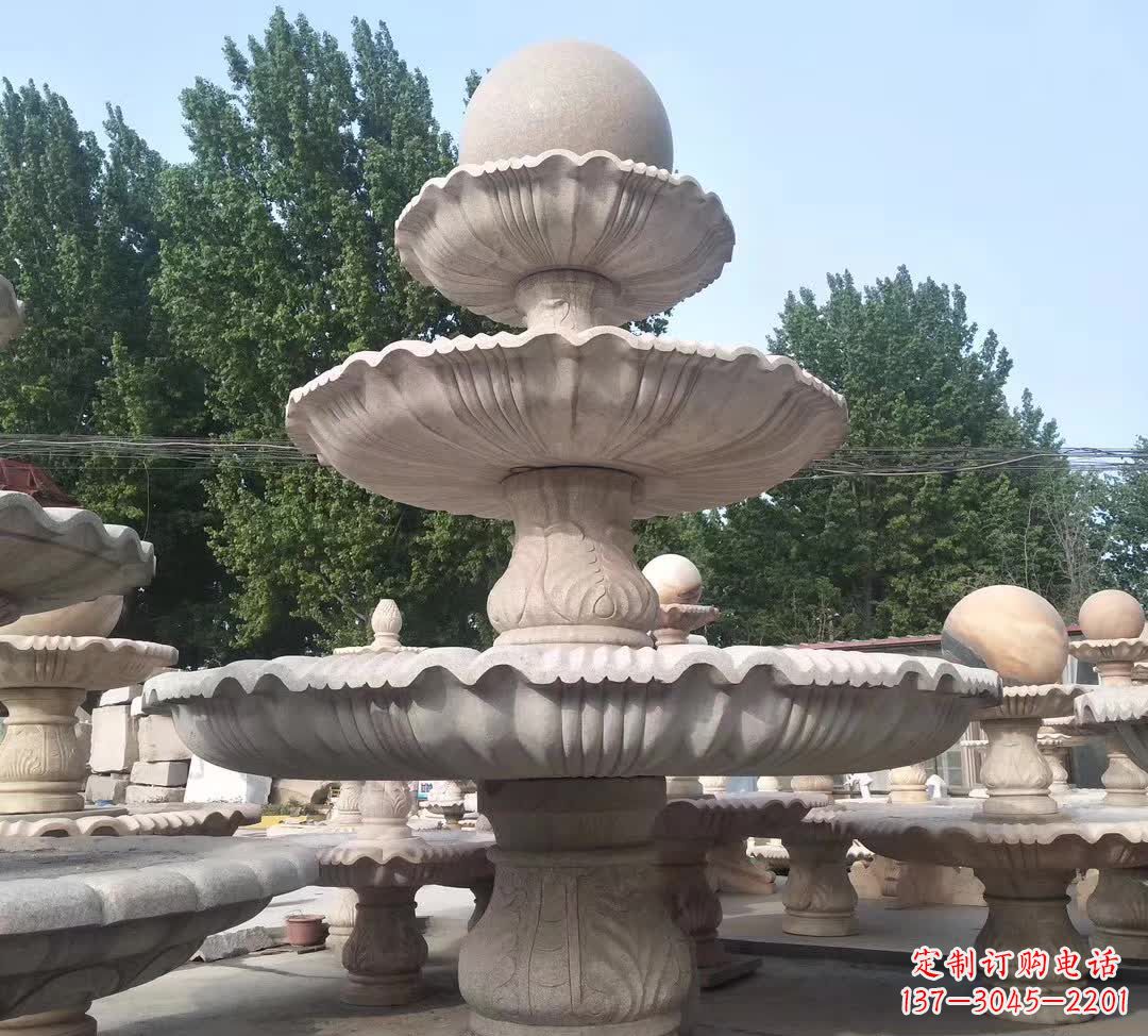 威海音乐风水球石雕