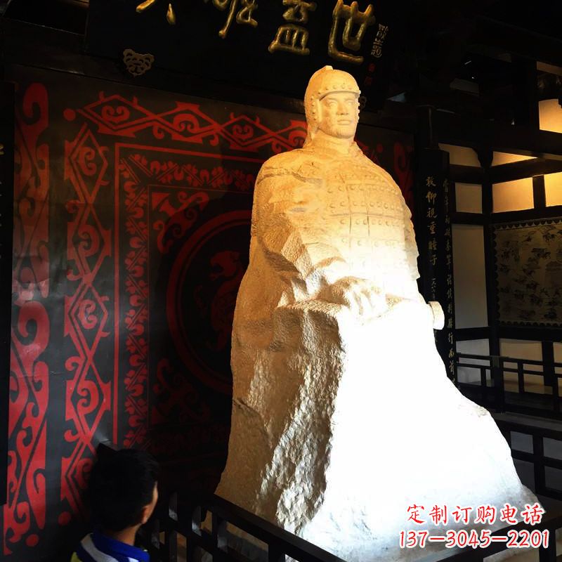 威海英雄盖世楚霸王石雕像