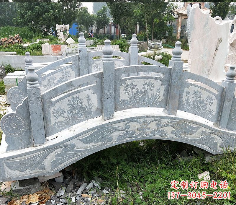 威海园林仿古石拱桥景观石雕 (3)