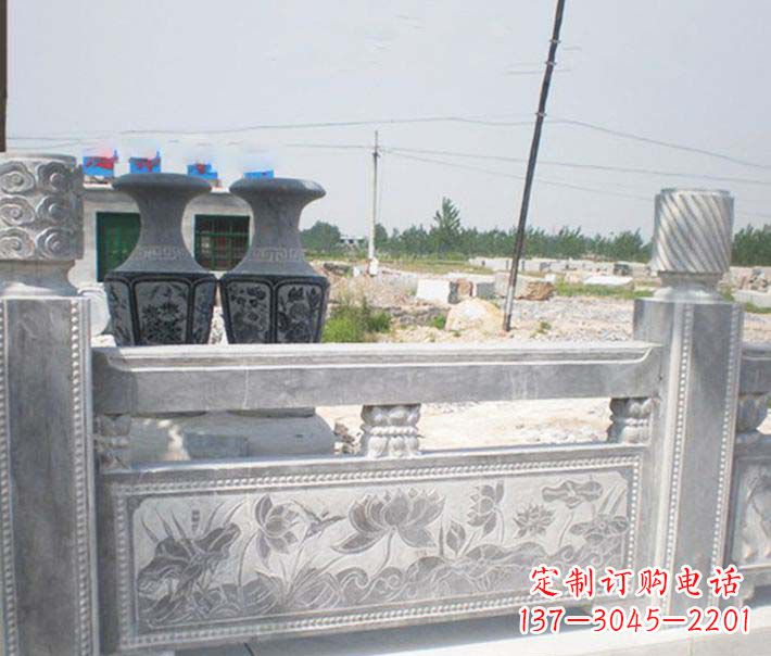 威海园林仿古石栏板景观石雕 (3)