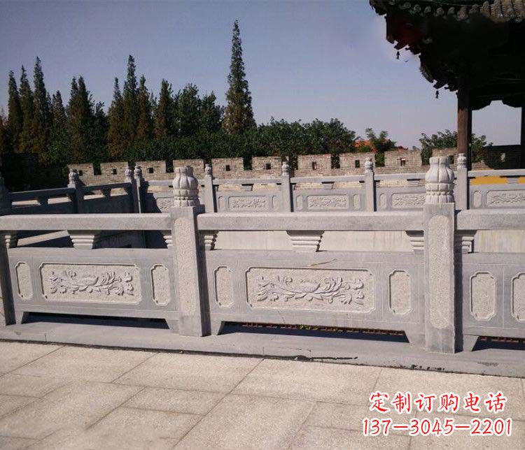 威海园林仿古石栏板景观石雕 (2)