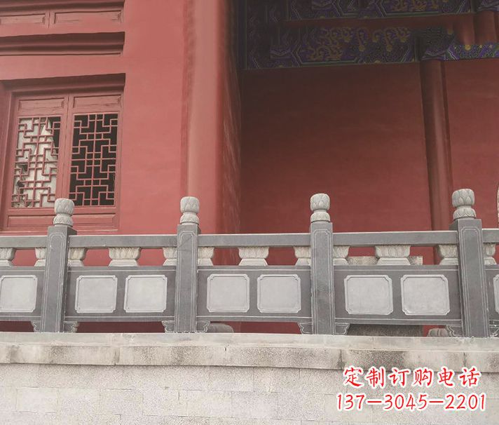 威海园林仿古石栏板景观石雕 (8)