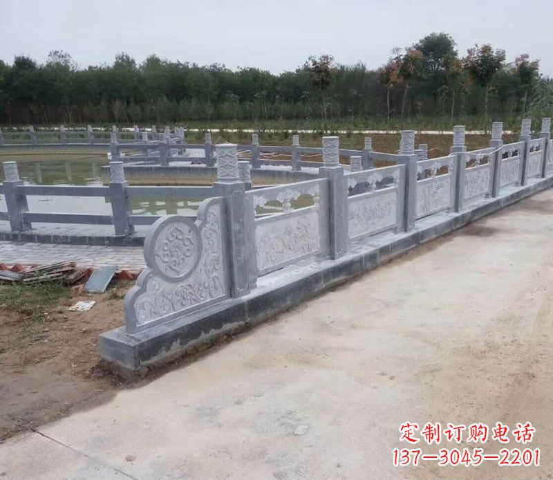 威海园林仿古石栏板景观石雕 (11)