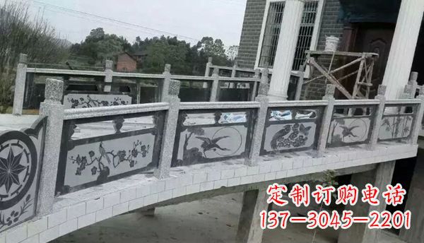 威海园林仿古石栏板景观石雕 (10)