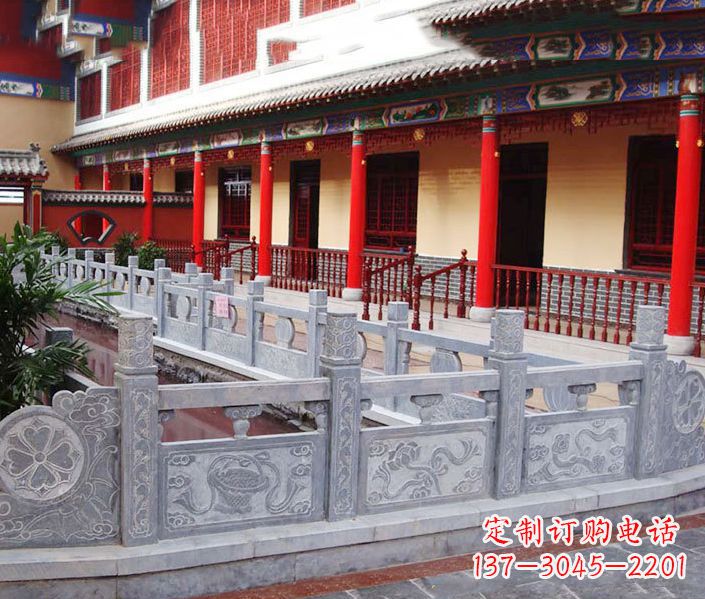 威海园林仿古石栏板景观石雕 (12)