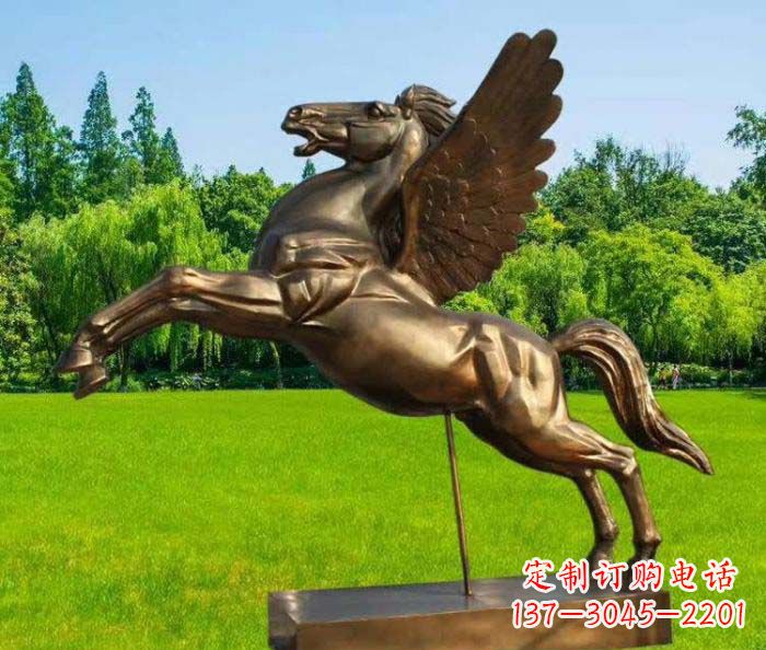 威海园林飞马铜雕