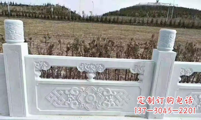 威海园林汉白玉石浮雕栏板 (4)