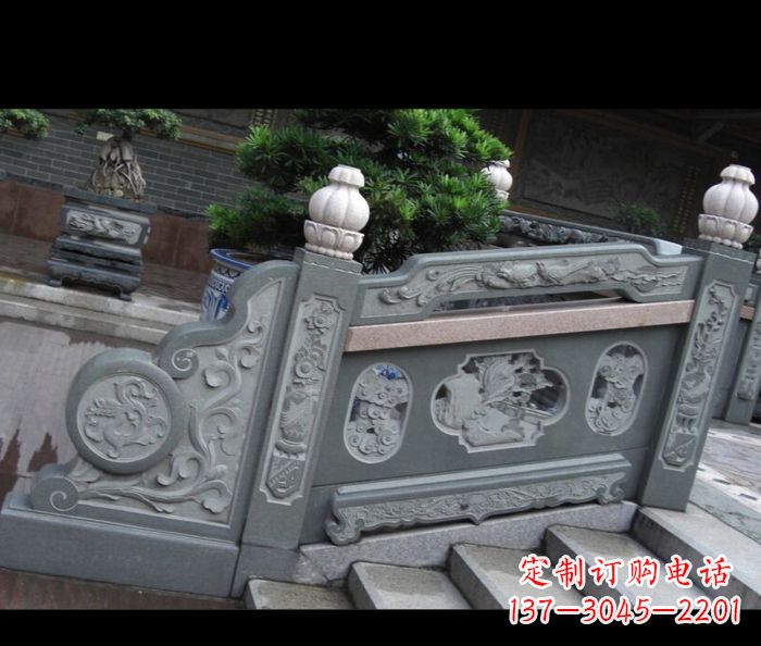 威海园林景观大理石栏板雕塑 (6)