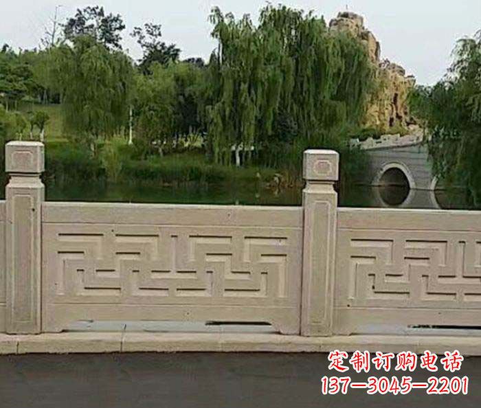 威海园林景观大理石栏板石雕 (4)