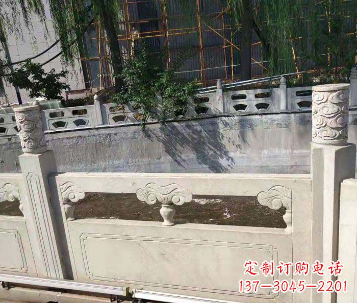 威海园林景观大理石栏板石雕 (6)