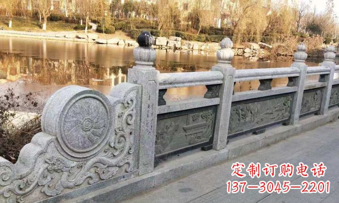 威海园林景观大理石栏板石雕 (10)