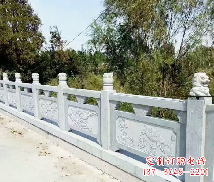 威海园林景观大理石栏板石雕_1