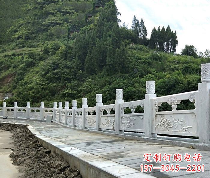 威海园林景观大理石栏板石雕_2