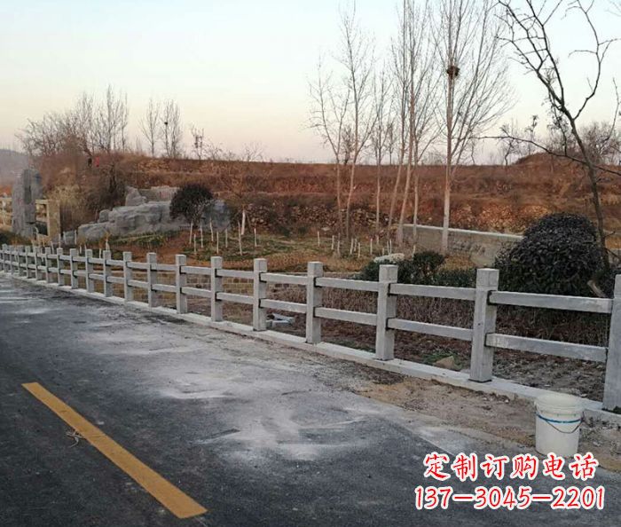 威海园林景观大理石栏杆石雕 (2)
