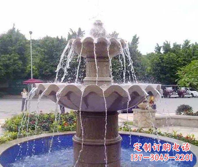 威海园林景观大理石喷泉石雕