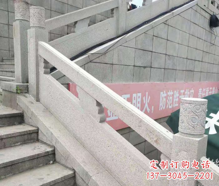 威海园林景观大理石桥栏板石雕_1 (2)