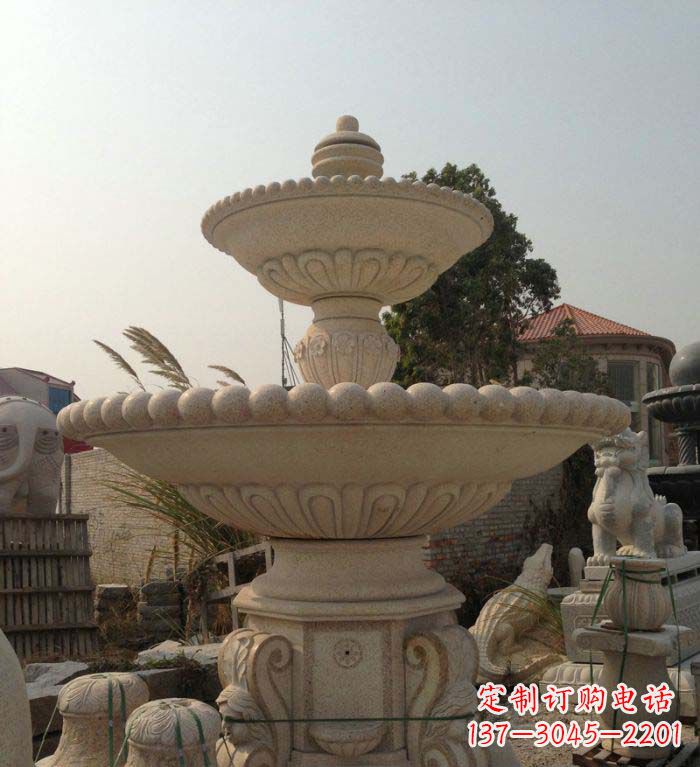 威海园林景观大型喷泉石雕