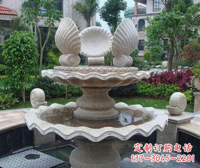 威海园林景观多层喷泉石雕