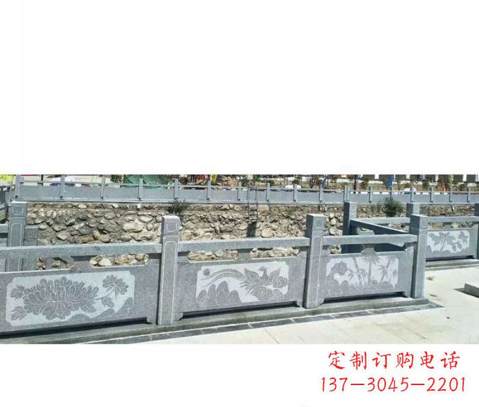 威海园林景观仿古石雕栏板 (5)